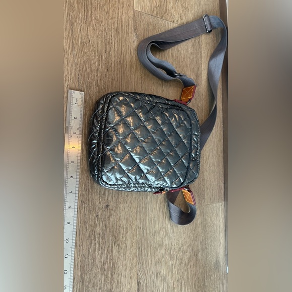 MZ Wallace Metro Quilted Crossbody Bag – Metallic Silver - Picture 11 of 13